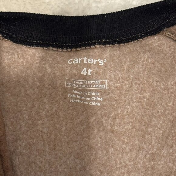 Carter's Fleece Footie Pajamas - Size 4T - Picture 4 of 4